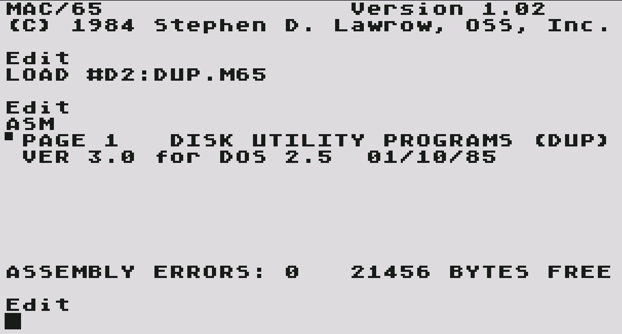 Atari DOS 2.5 Source Code/DUP.jpg