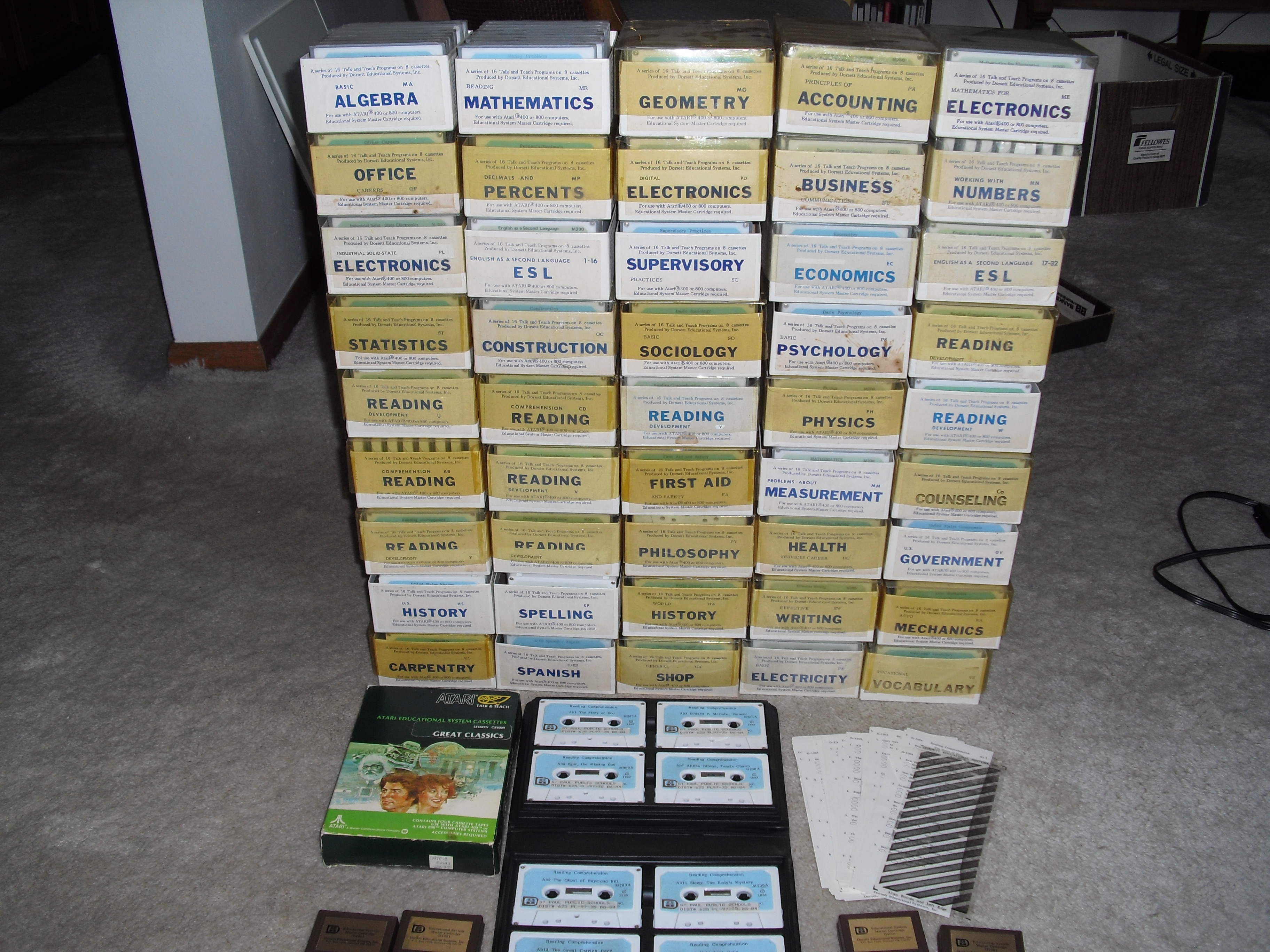 Atari Educational System Lesson Cassettes/45packages.jpg