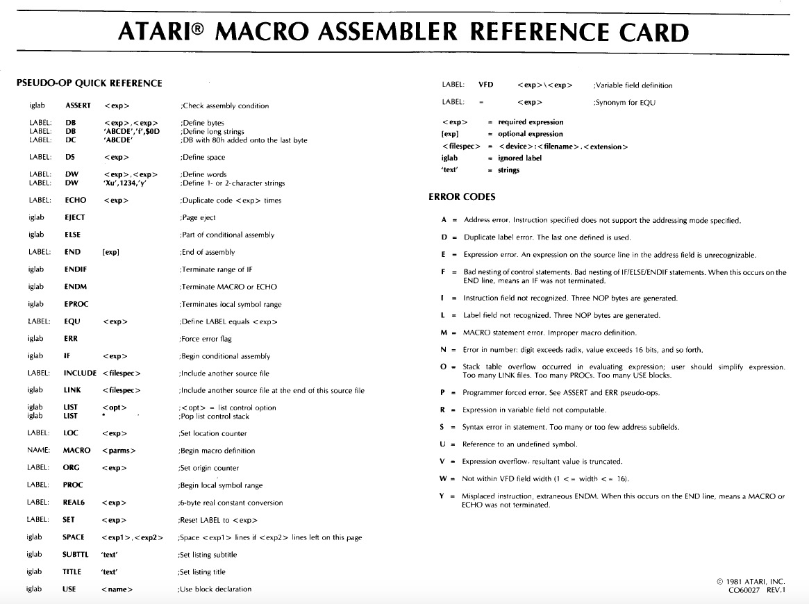 Atari Macro Assembler/Atari_Macro_Assembler_Reference_Card.jpg