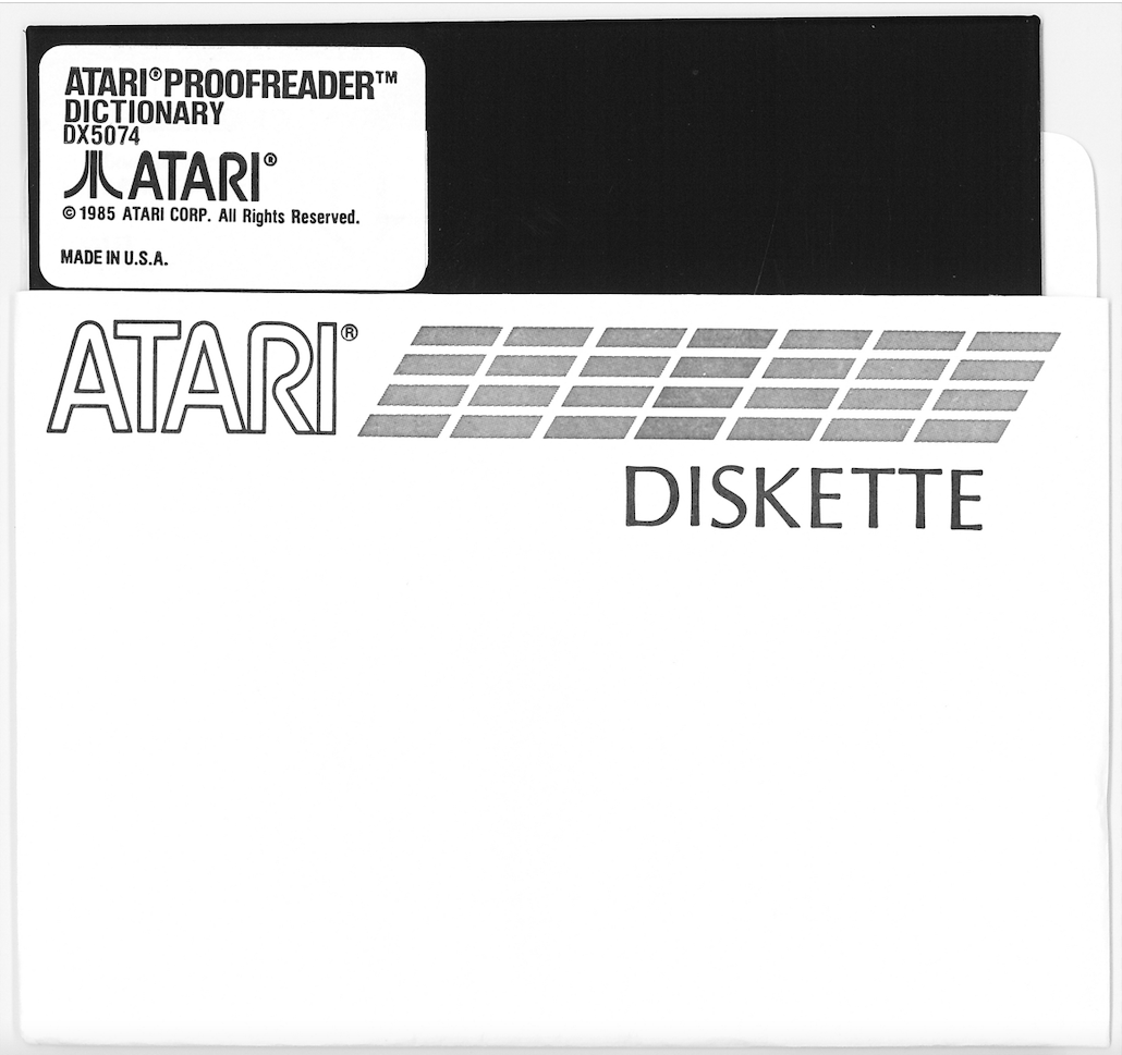 Atari Proofreader/Atari Proofreader Dictionary DX5074-front.png