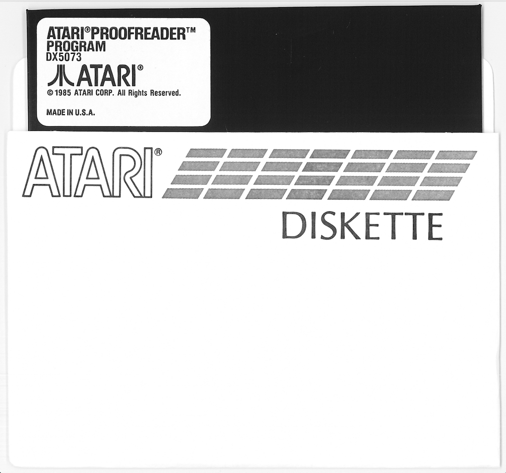 Atari Proofreader/Atari Proofreader Program DX5073-front.png