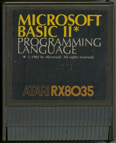 Microsoft Basic I/Atari Microsoft BASIC II Cartridge.jpg